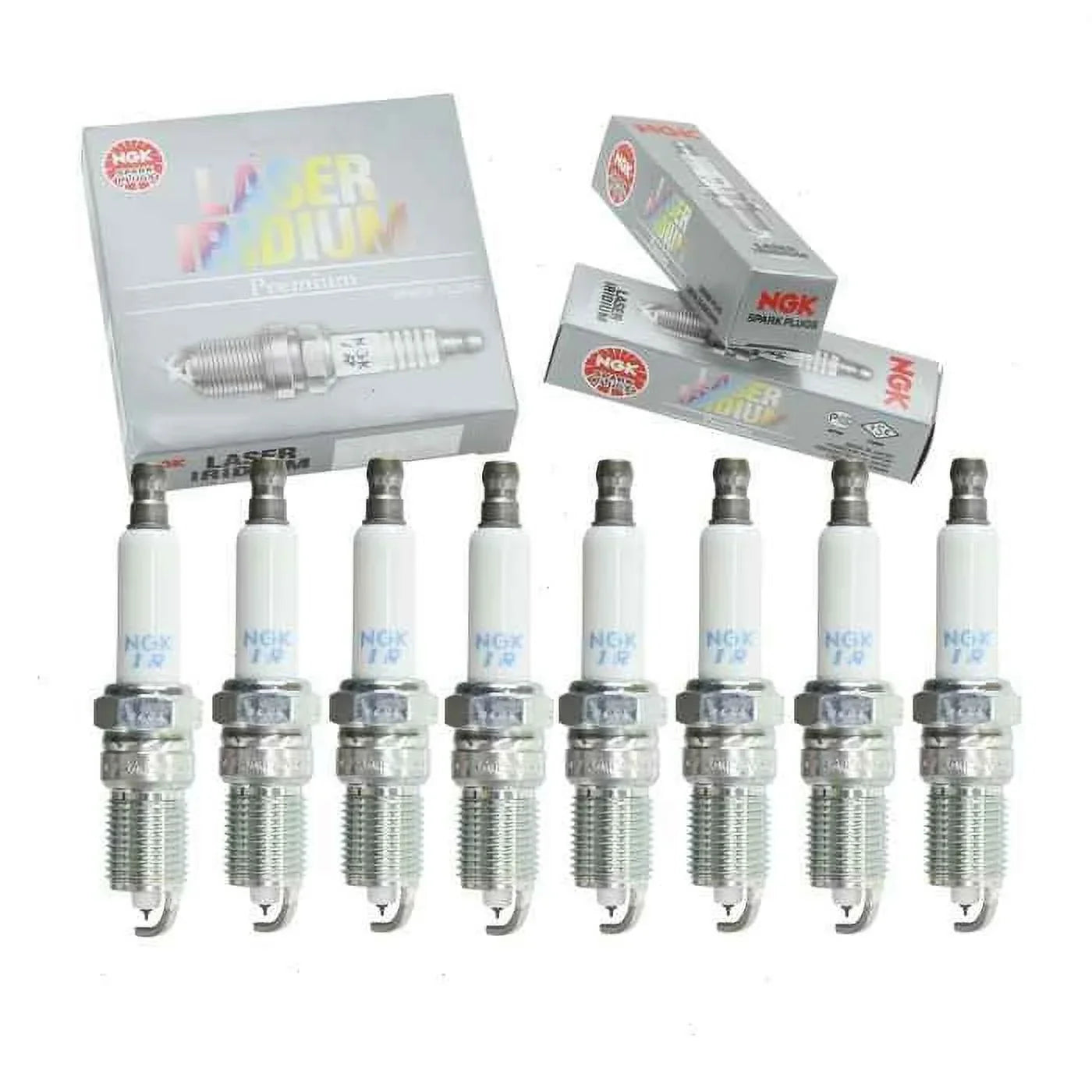 8 pc NGK Laser Iridium Sizepark Plugs compatible with Chevrolet Sizeilverado 1500 4.8L 5.3L 6.0L 6.2L V8 1999-2013