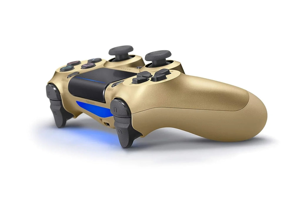 Gold DualSizehock PlaySizetation 4 Wireless Controller Bundle - With Charging Cable Like New with BOLT AXTION