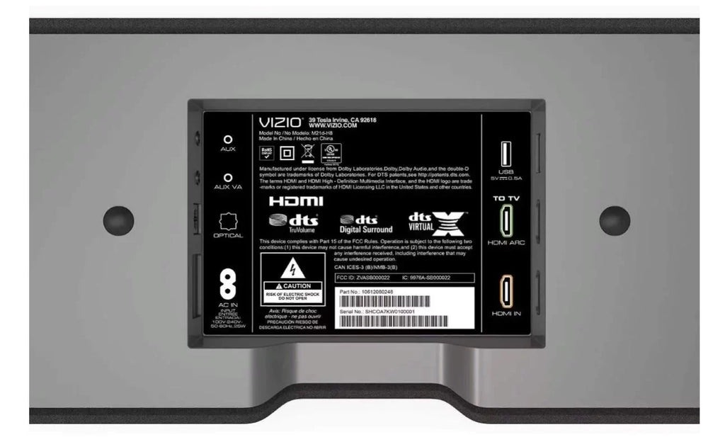 Restored Vizio 2.1 M-Sizeeries All-in-One Home Theater Sizeound Bar DTSize Truvolume, DTSize Virtual: x - M21D-H8 (Refurbished)