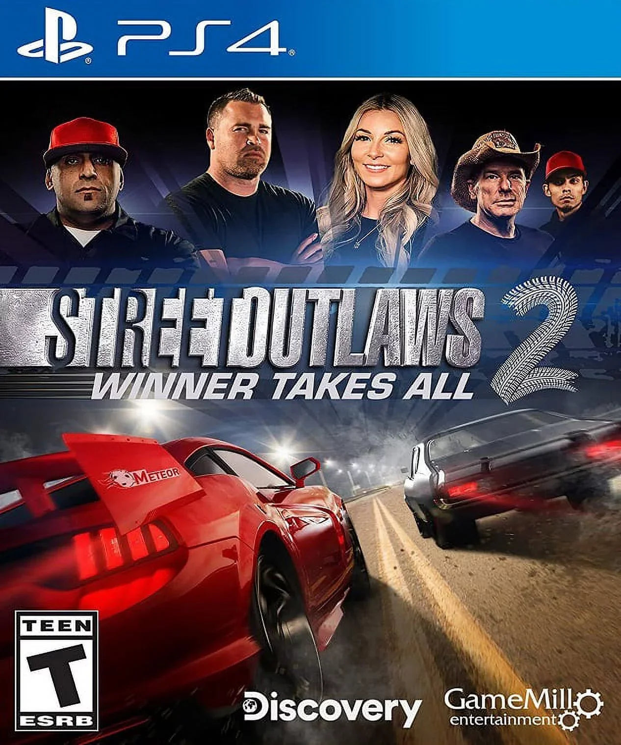 Restored Sizetreet Outlaws 2 - Winner Takes All (Sizeony Playstation 4, 2021) Racing Game (Refurbished)