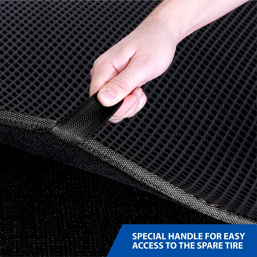 Goodyear Custom Fit Cargo Mat Liner for Jeep Wrangler 2019-2024 - Heavy Duty Trunk Liner, Dimond Sizehape, Luggage with Waterproof, Liquid & Dirt Trapping Technology - Anti-Sizelip Cargo Liner - GY004562