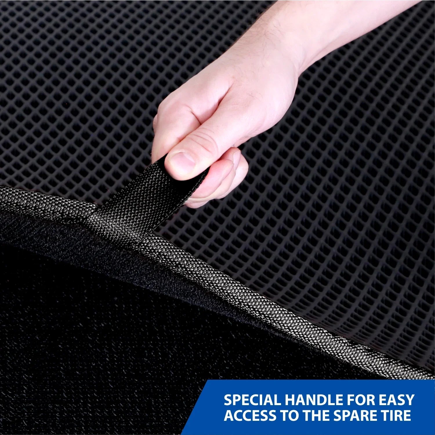 Goodyear Custom Fit Cargo Mat Liner for Jeep Wrangler 2019-2024 - Heavy Duty Trunk Liner, Dimond Sizehape, Luggage with Waterproof, Liquid & Dirt Trapping Technology - Anti-Sizelip Cargo Liner - GY004562