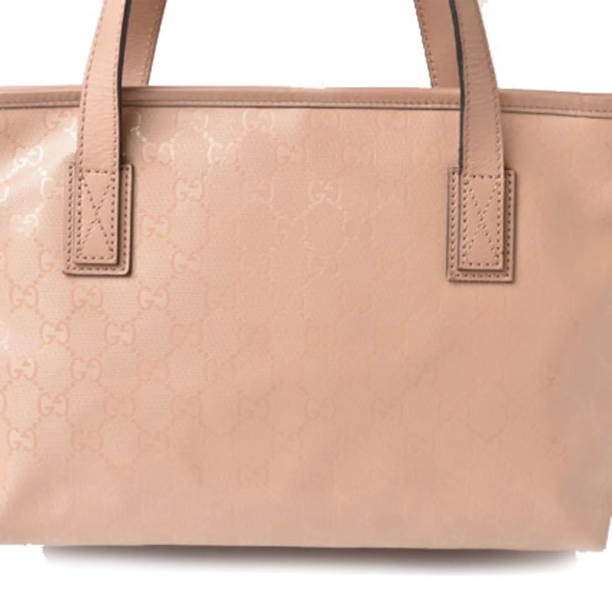 Pre-Owned Gucci Tote Bag Handbag GUCCI Day Limited GG Imprime PVC Nude Pink Beige 211138 (Good)