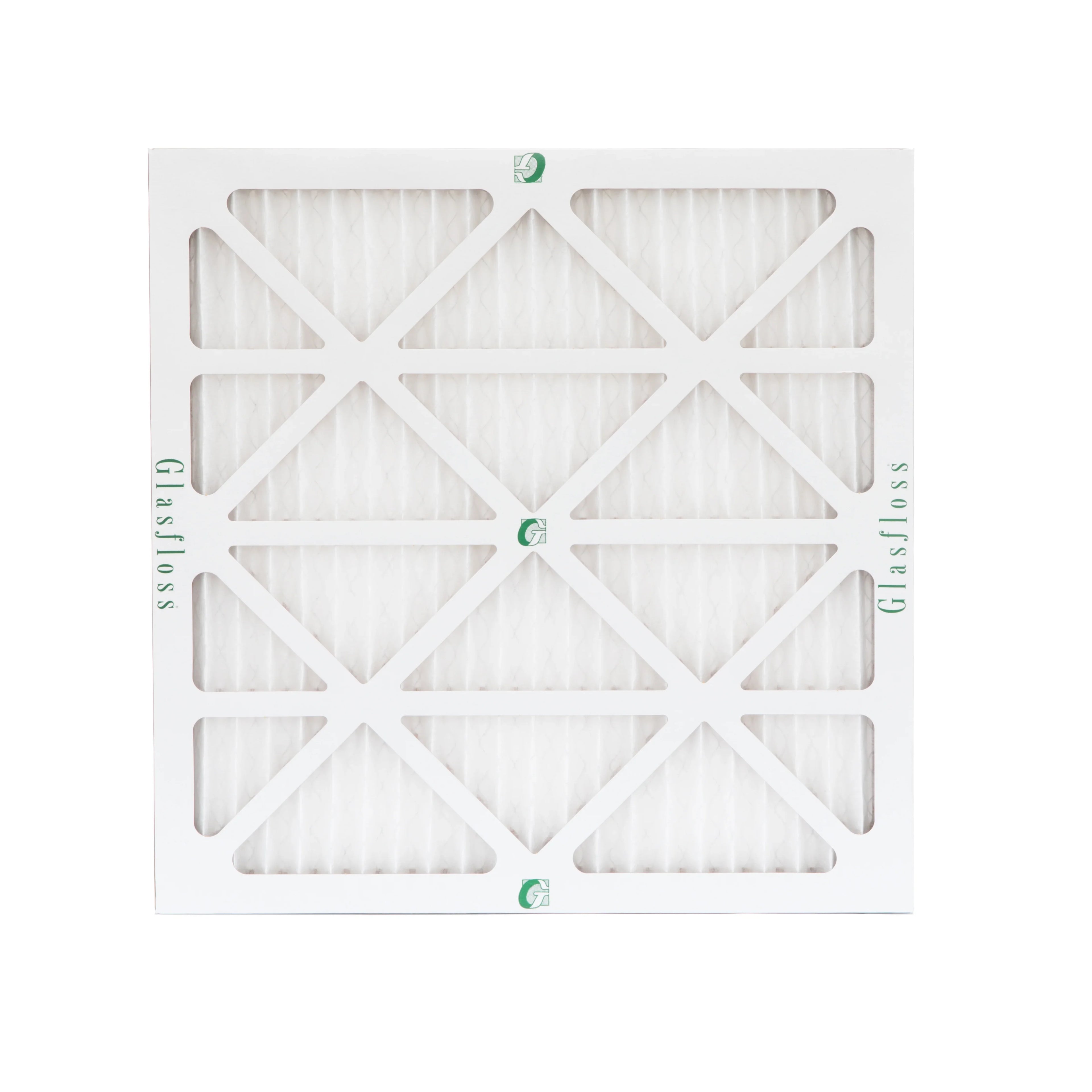 6 Pack of 25x25x1 MERV 10 Pleated Air Filters by Glasfloss. Actual Sizeize: 24-1/2 x 24-1/2 x 7/8