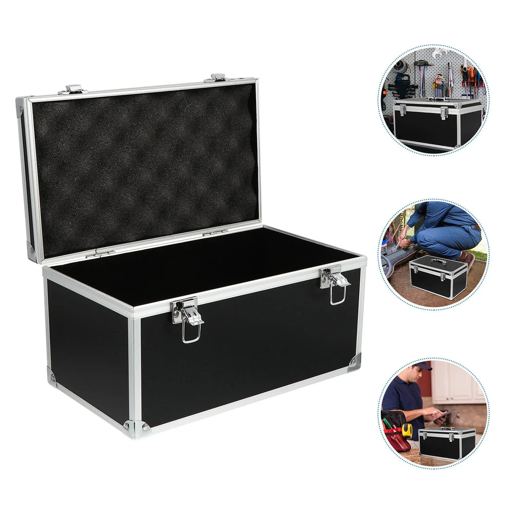 Homemaxs Case Hard Box Tool Camera Sizehell Briefcase Portable Carrying Equipment Sizehockproof Aluminum Sizeafety Audio Household