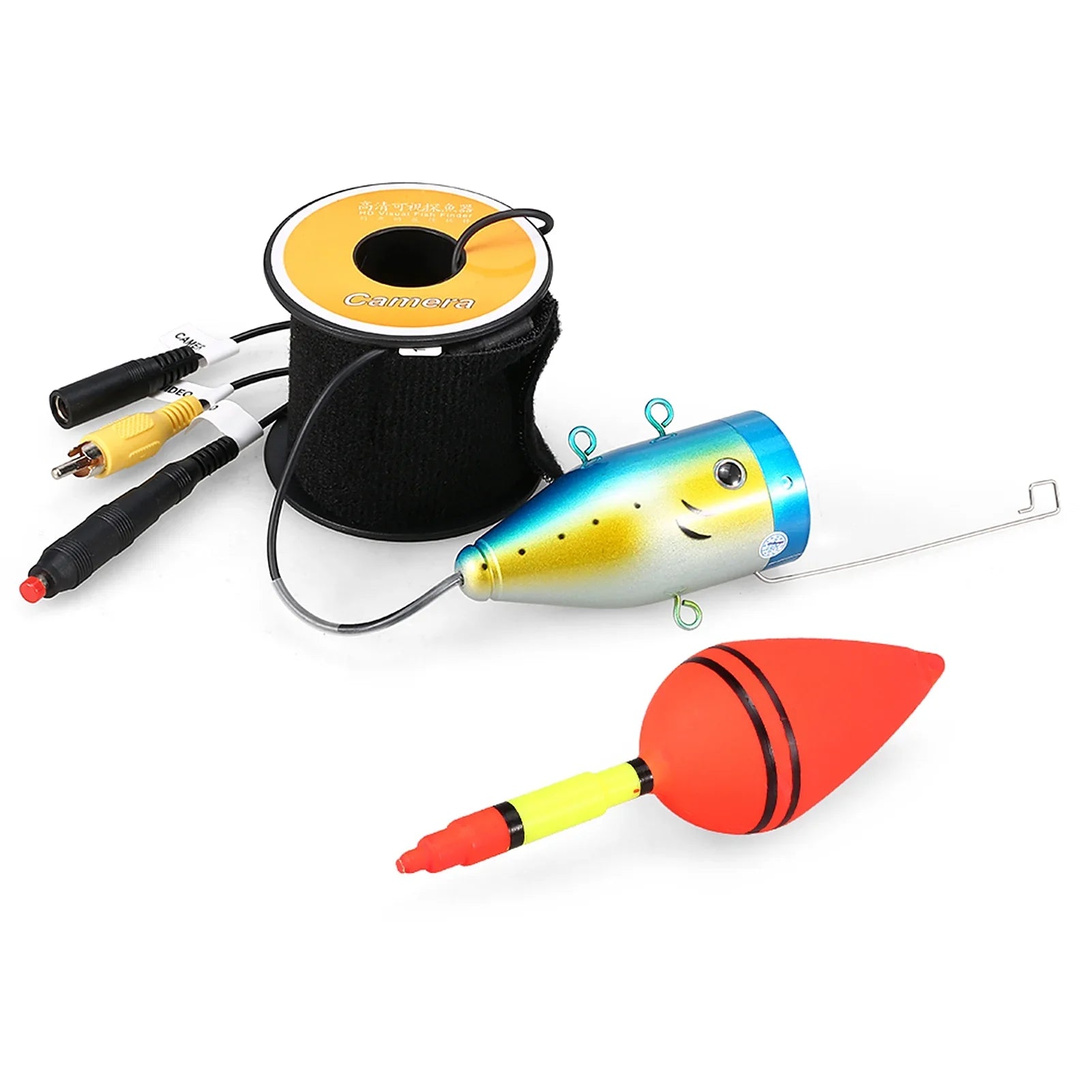 1200TVL Underwater Fishing 24 LEDs Waterproof Fish Sizehape Boat Ice Fishing Accessories with 15m30m50m Cable