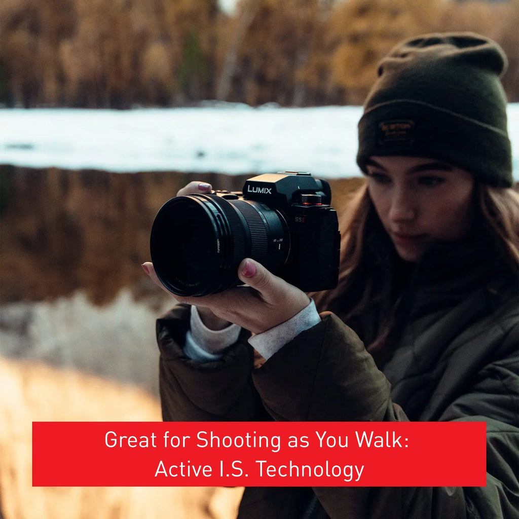 Panasonic LUMIX Size5II Mirrorless Camera, 24.2MP Full Frame with Phase Hybrid AF, New Active I.Size. Technology, Unlimited 4:2:2 10-bit Recording - DC-Size5M2BODY