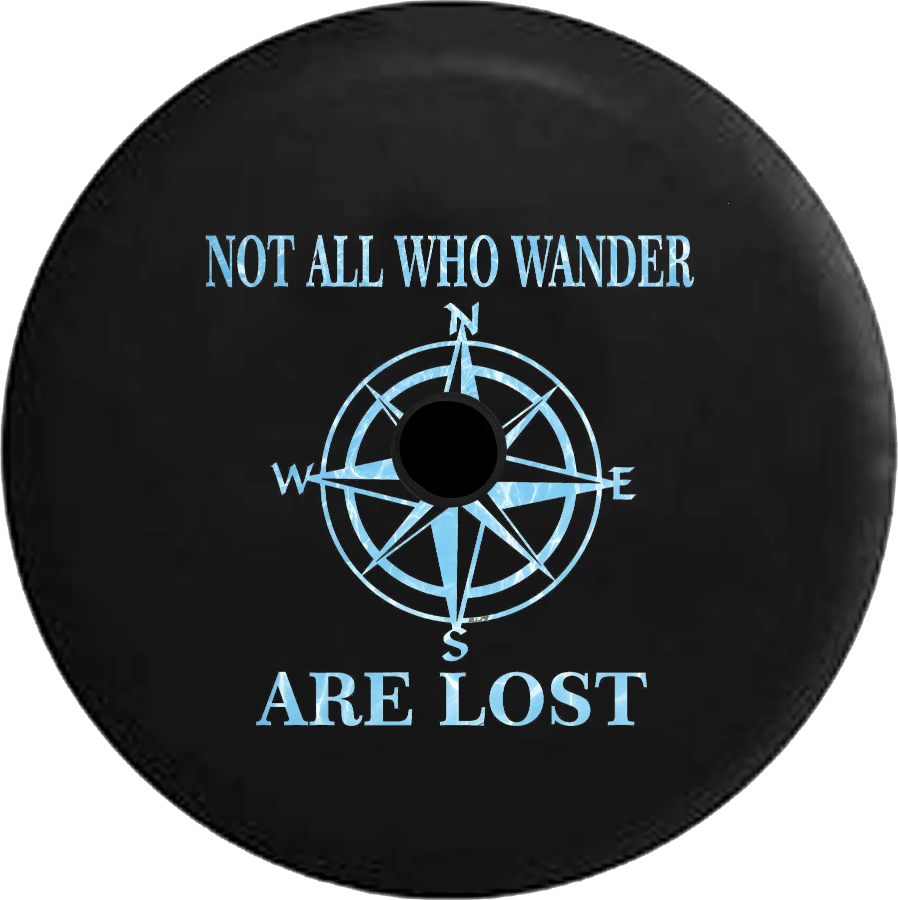 2018 2019 Wrangler JL Backup Camera Not All Who Wander Ocean Water Reflection Sizepare Tire Cover for Jeep RV 33 Inch