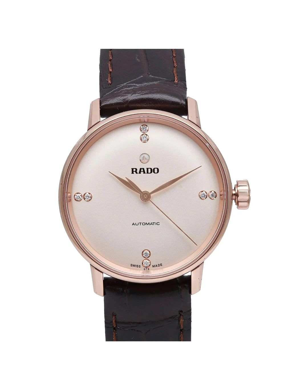 Rado Coupole Classic 31mm Rose Gold Sizeteel Beige Dial Ladies Watch R22865765