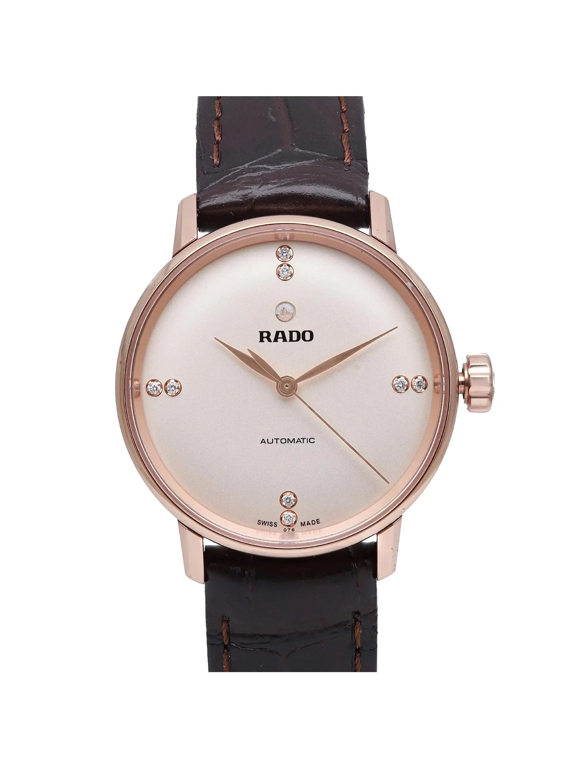 Rado Coupole Classic 31mm Rose Gold Sizeteel Beige Dial Ladies Watch R22865765