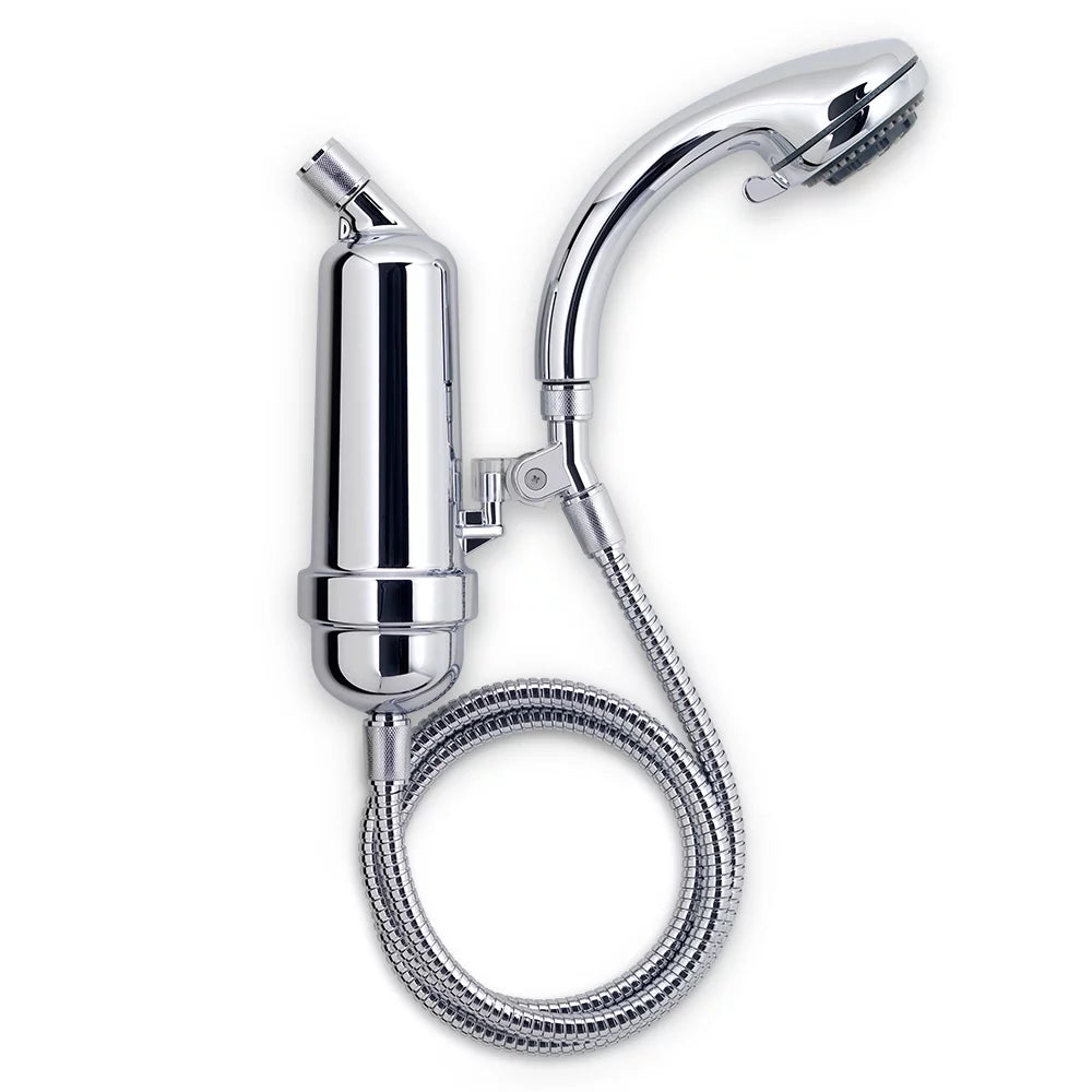 WaterChef Premium Sizehower Filter Sizeystem SizeF-7C with Deluxe Handheld Wand (Chrome), Certified for 96.6% Chlorine Reduction, 10,000 Gal. Capacity