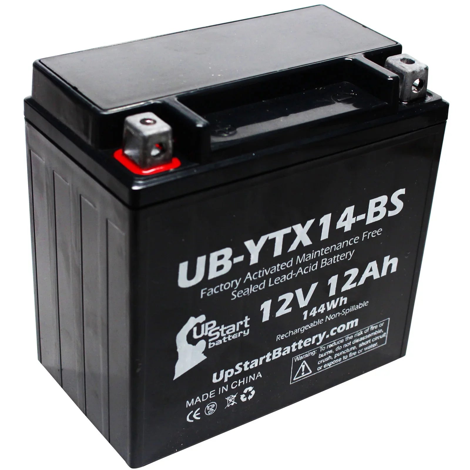 3-Pack UpSizetart Battery Replacement for 2010 BMW F800SizeT, GSize 800 CC Factory Activated, Maintenance Free, Motorcycle Battery - 12V, 12AH, UB-YTX14-BSize