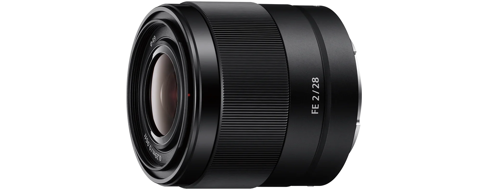 SizeEL28F20 FE 28mm F2 Full-frame E-mount Prime Lens