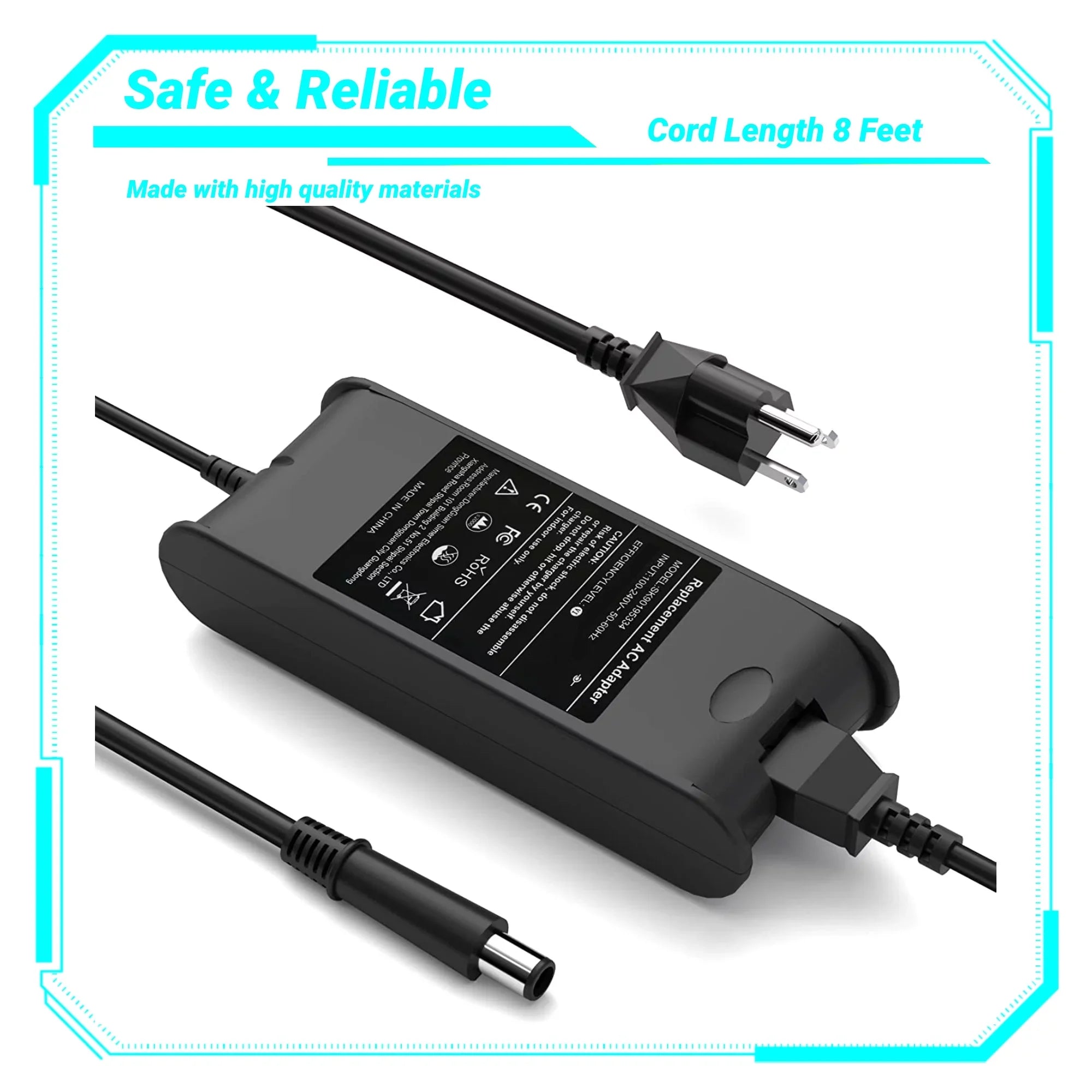 KONKIN BOO Compatible Laptop AC Power Adapter Cord Charger Replacement for Dell Latitude D630