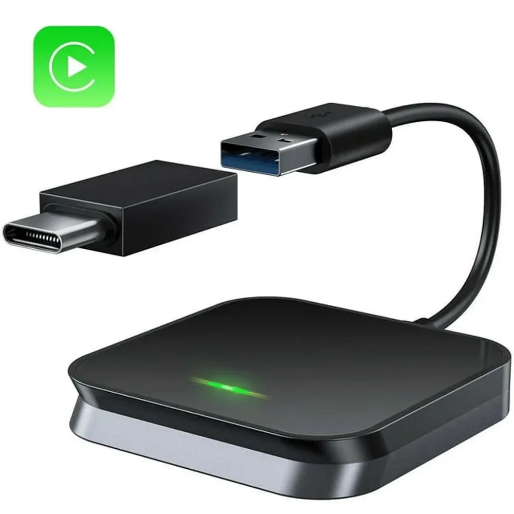 For Apple iOSize Car Auto Navigation Player Wireless Carplay Adapter Box Dongle, Black