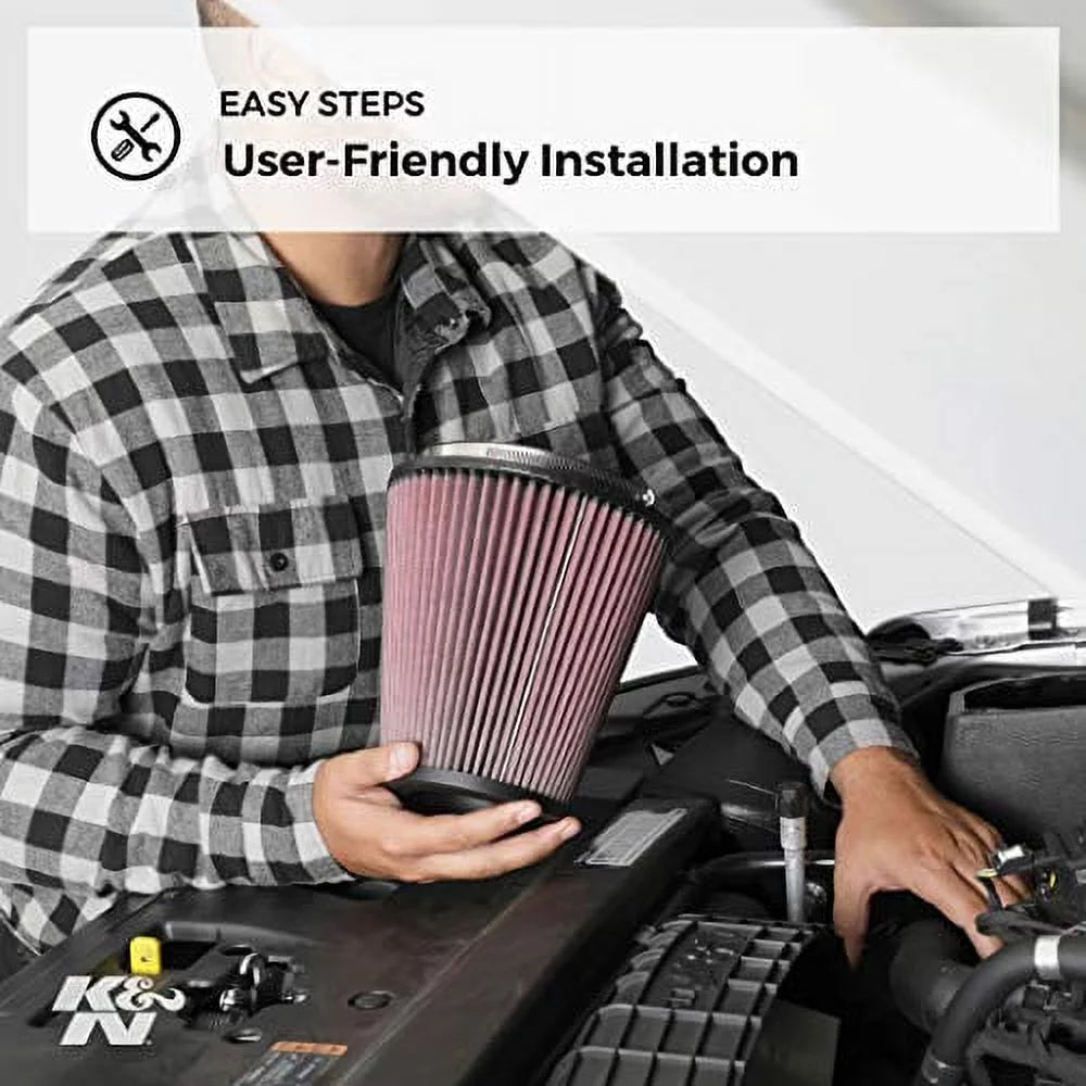 K&N Engine Air Filter, washable and reusable: 1965-1985 Chevy/Buick/Cadillac/Oldsmobile/Pontiac V8 (select models available) E-1650