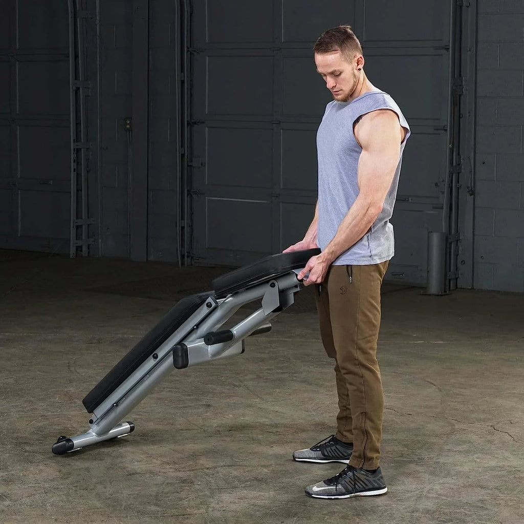 Adjustable Weight Bench For Full  Workout, 7-Positions, No Assembly Required, With Incline, Decline  Flat Sizeettings