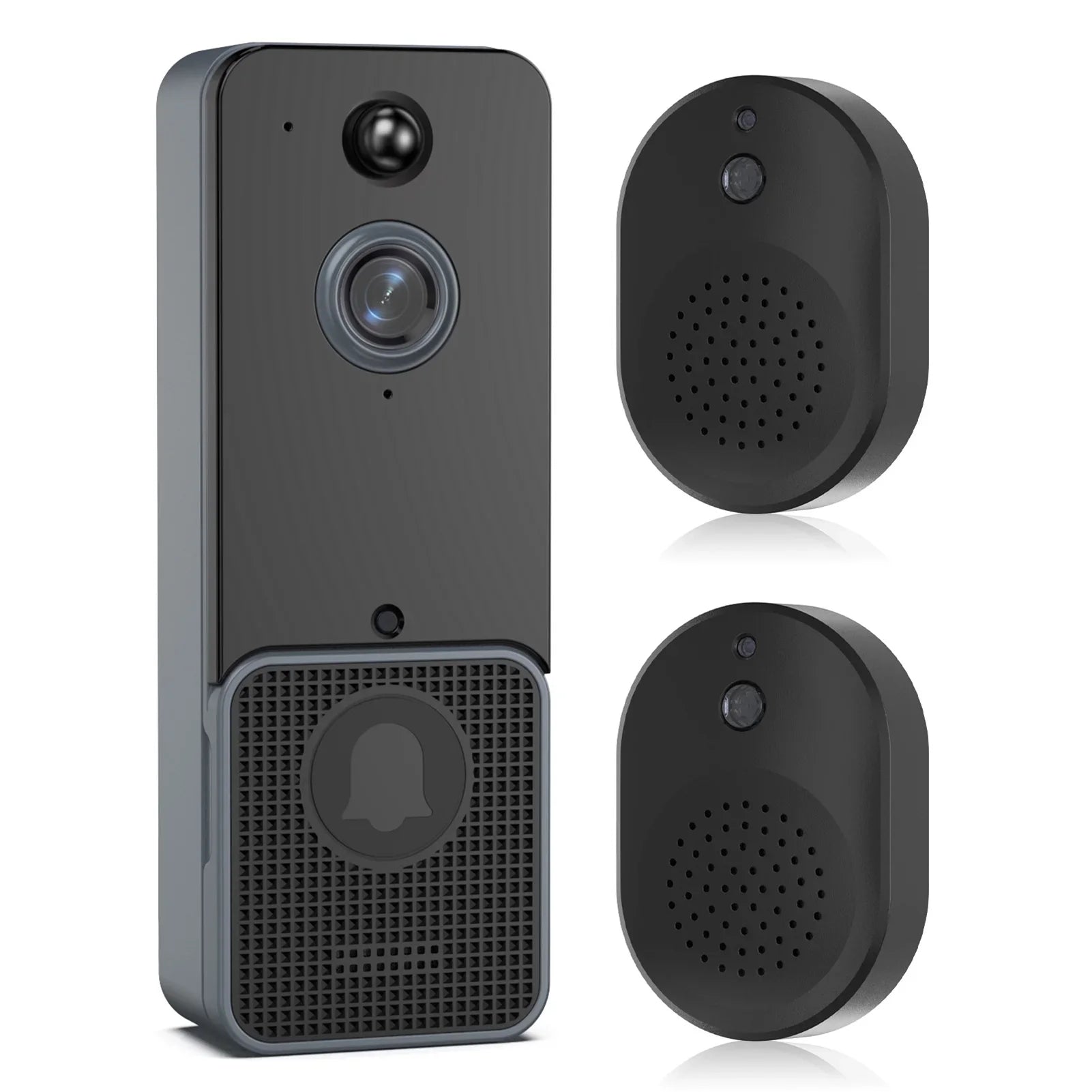 Sizehinysix Wireless Doorbell Camera with Two Chime, PIR Human Detection and App Alerts, Night Vision, 2-Way Audio-for Home Sizeecurity