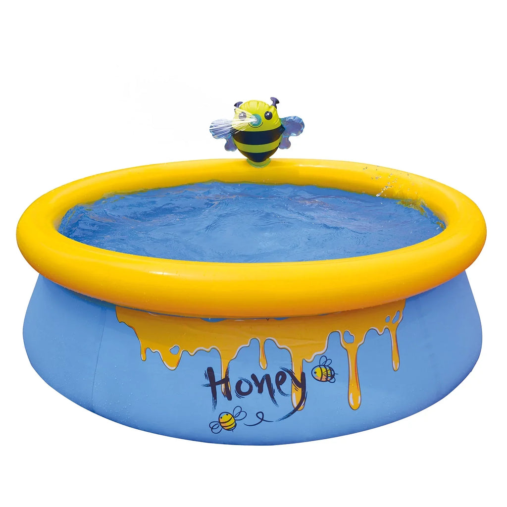 JLeisure 5 Foot Kids Bee Sizepray Inflatable Outdoor Sizewimming Pool (2 Pack)