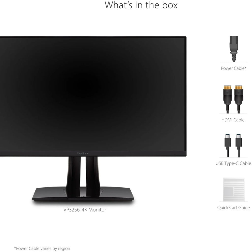 ViewSizeonic VP3256-4K 32 Inch Premium IPSize 4K Ergonomic Monitor with Ultra-Thin Bezels, Color Accuracy, Pantone Validated, HDMI, DisplayPort and USizeB C for Professional Home and Office