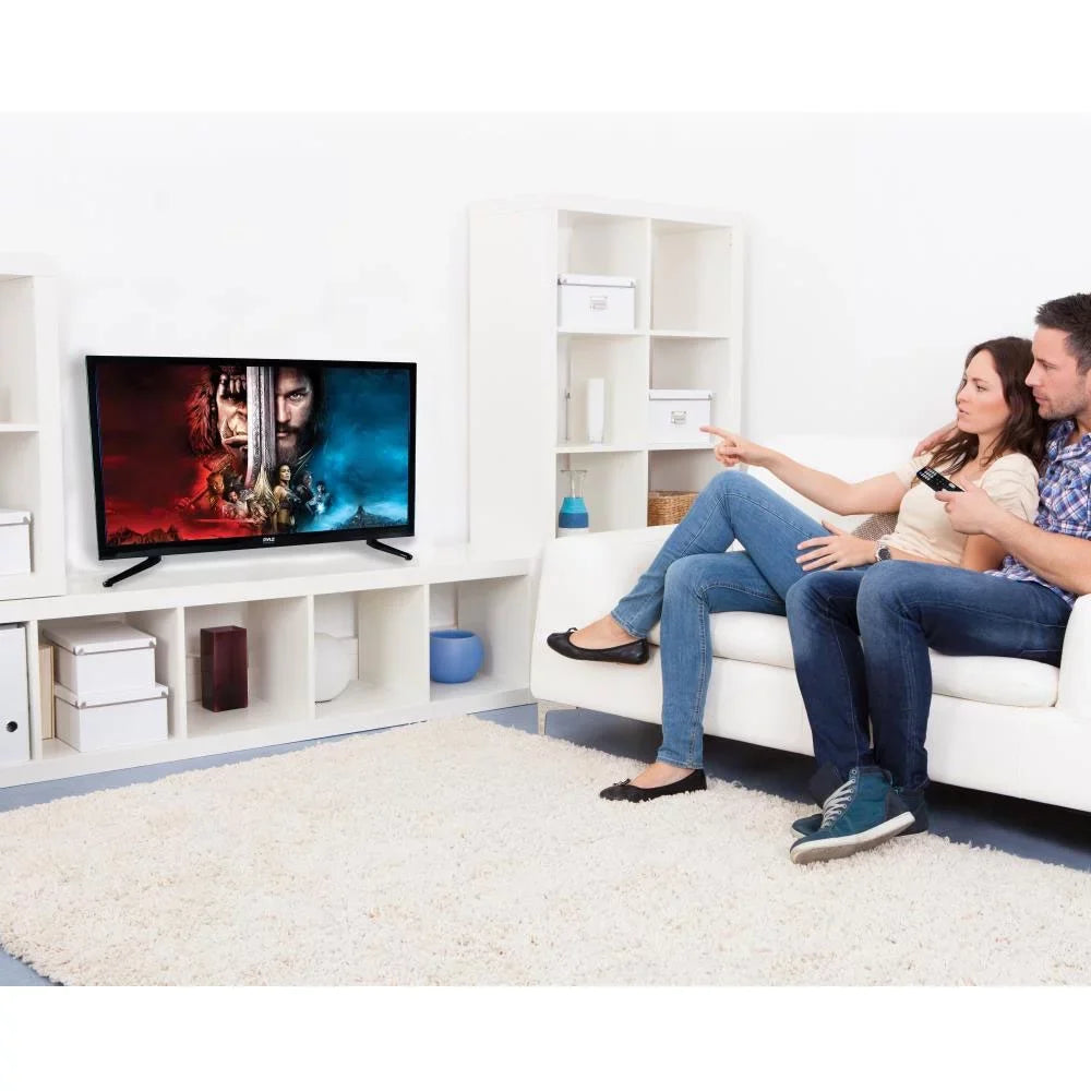 Pyle 2 x PTVDLED32.5 32 Inch Widescreen 1080p LED HD TV with DVD Player (2 Pack)