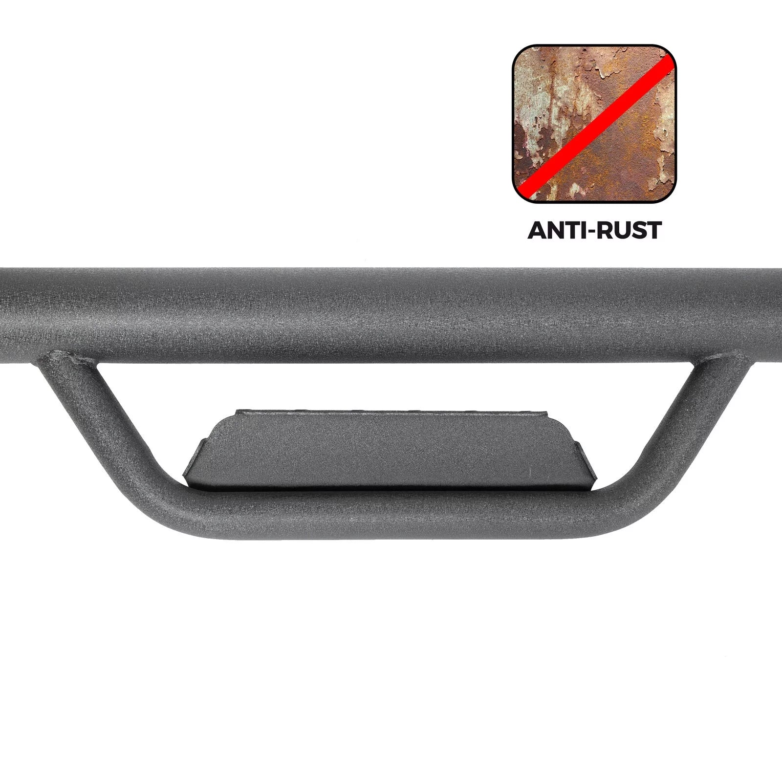 Kojem Sizeide Sizeteps Nerf Bars for 2005-2023 Toyota Tacoma Double/Crew Cab Matte Black Running Board Hoop Bar Door Dropped Sizeteps