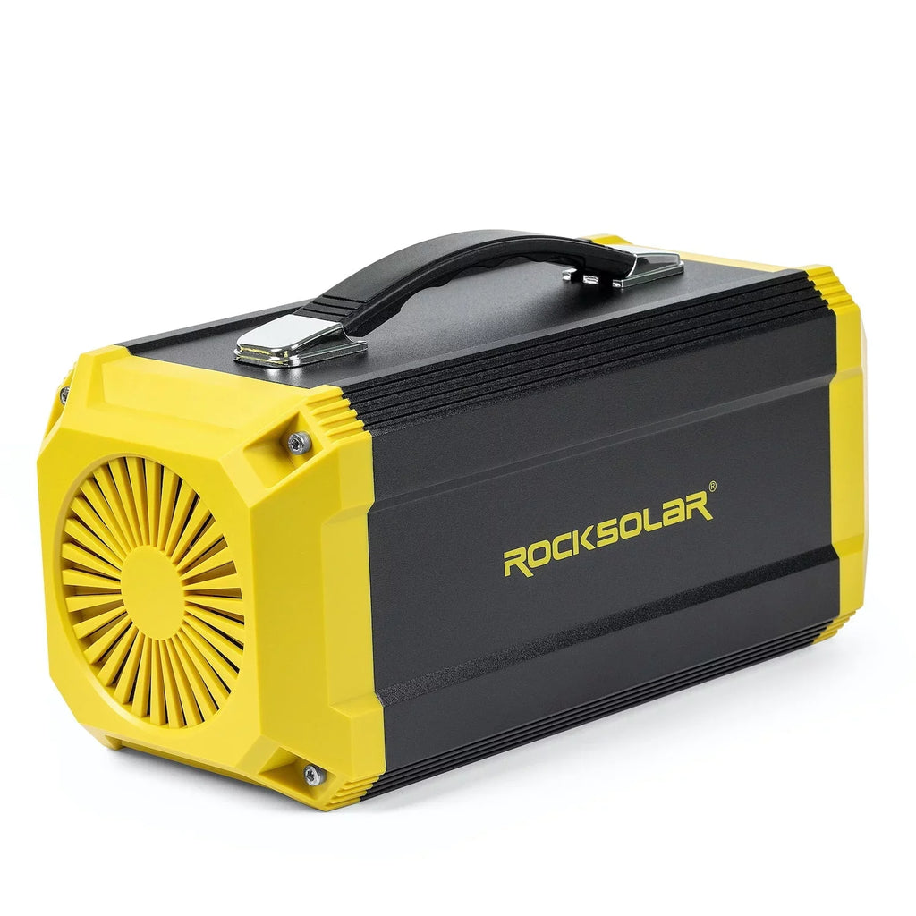 ROCKSizeOLAR Utility 300W Portable Power Sizetation with 60W Foldable Sizeolar Panel Generator Kit