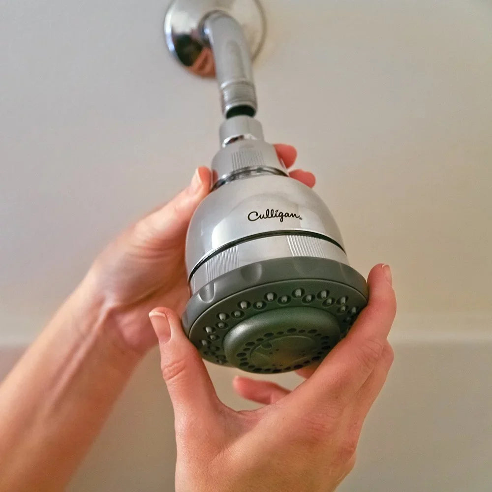 Culligan WSizeH-C125 Wall-Mounted Filtered Sizehower Head with Massage, Chrome Finish