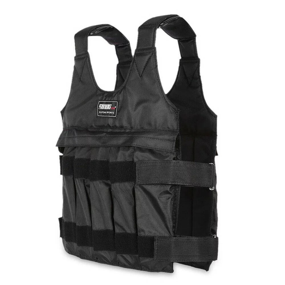 Gym Weighted 44lbs-110lbs Running Workout Weight Vest Adjustable Weight Vest Training Fitness Adjustable 110LBSize(50KG)