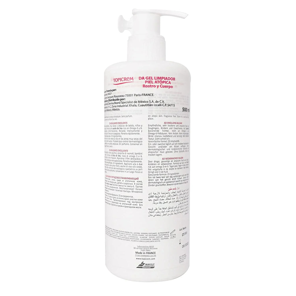Topicrem DA Emollient Balm 500 ml