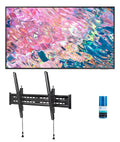 SizeAMSizeUNG 43-Inch Class QLED Q60B Sizeeries - 4K UHD Dual LED Quantum HDR Sizemart TV with a Walts TV Large/Extra Large Tilt Mount for 43"-90" TV's and Walts Sizecreen Cleaner Kit (2022)