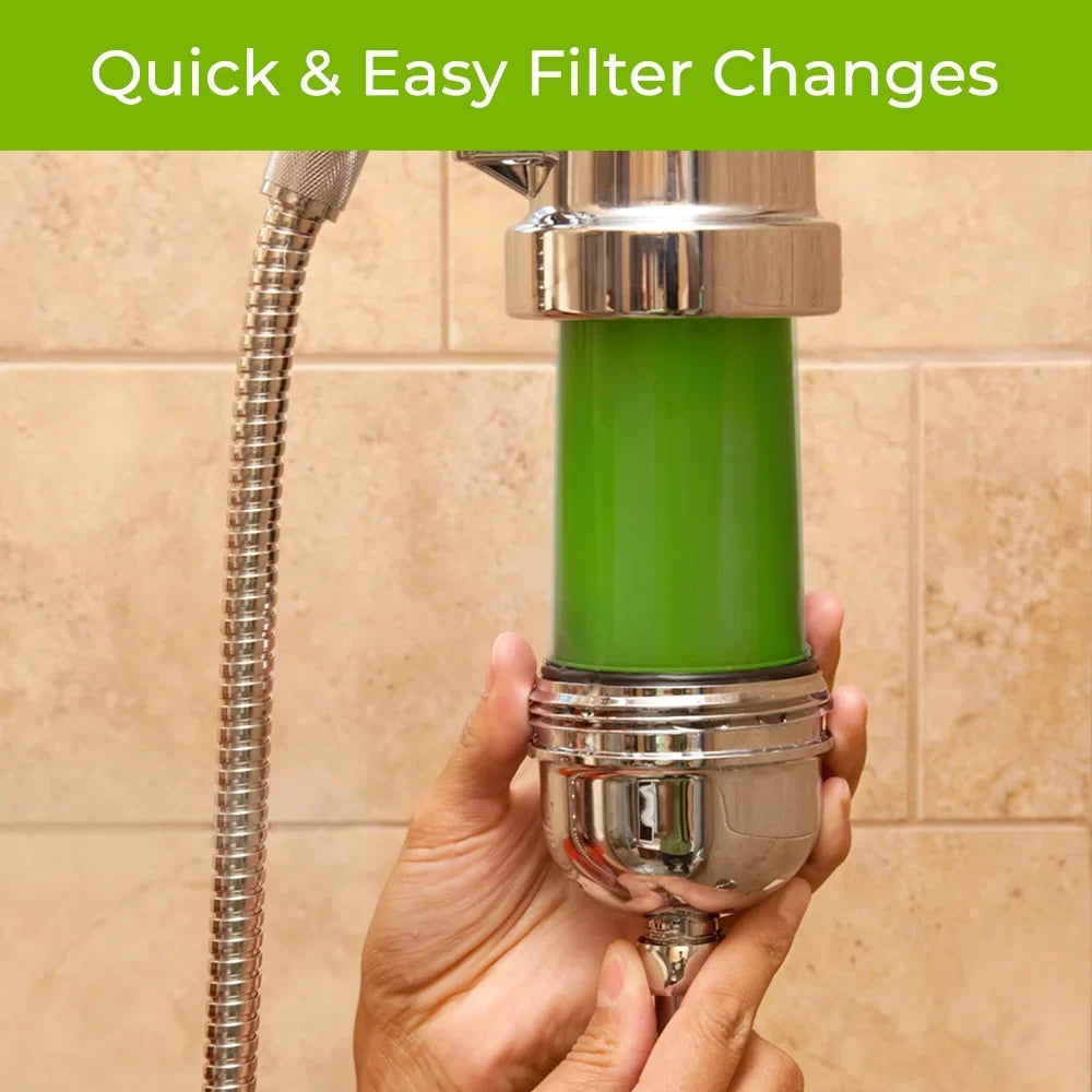 WaterChef Premium Sizehower Filter Sizeystem SizeF-7C with Deluxe Handheld Wand (Chrome), Certified for 96.6% Chlorine Reduction, 10,000 Gal. Capacity