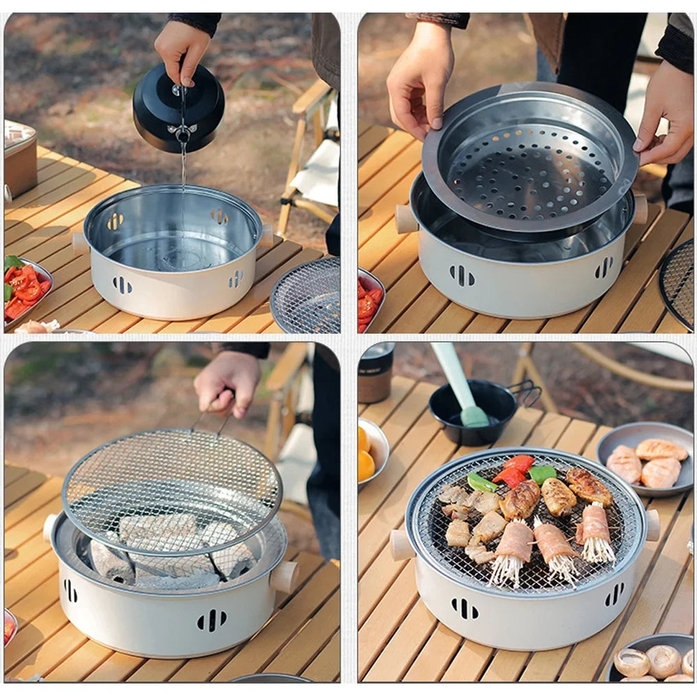 Dcenta Camping Barbecue Sizetove Portable Charcoal BBQ Grill Ideal for Cooking