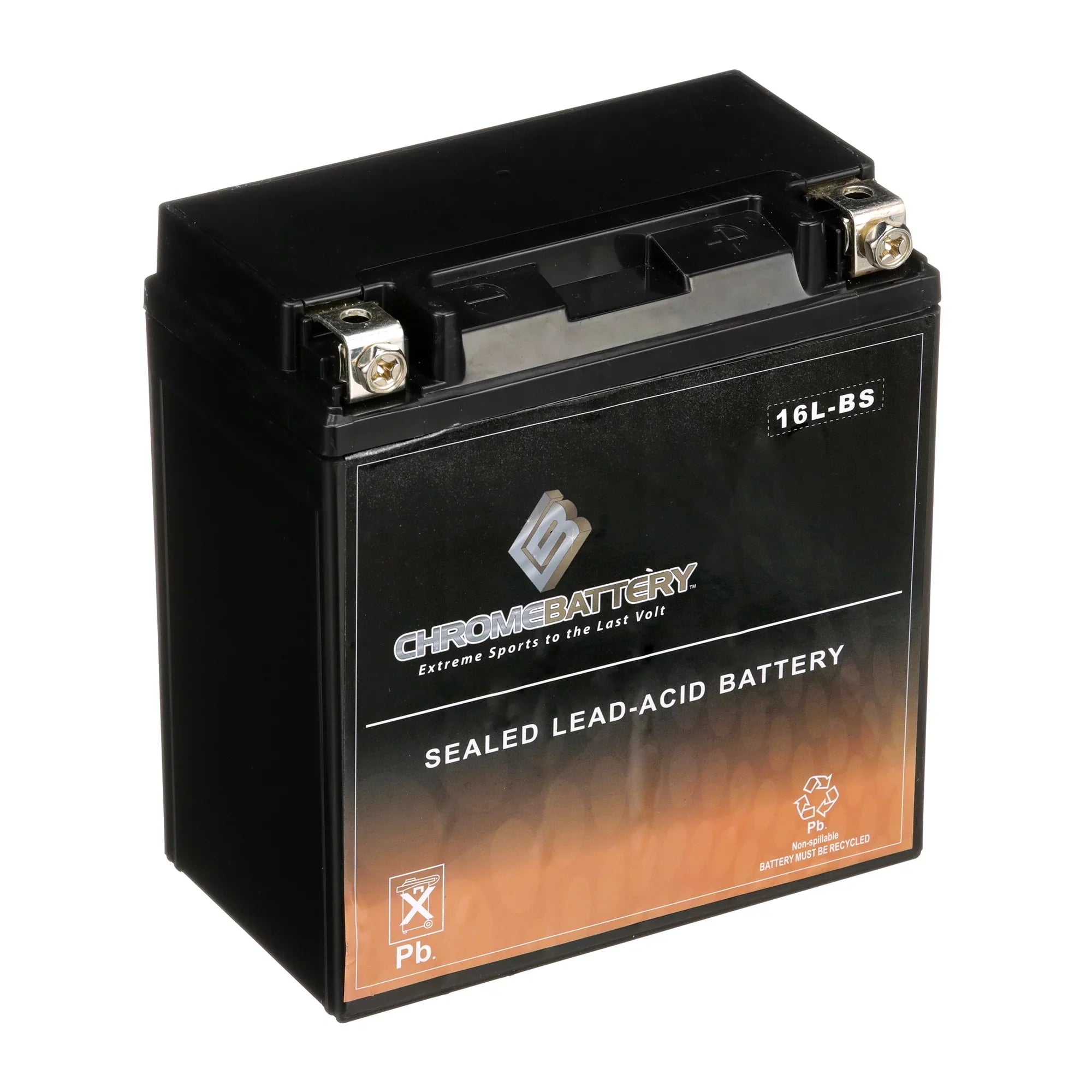 Chrome Battery Ytx16l-bs (16l-bs 12 Volts,14 Ah, 230 Cca) Jet Sizeki Battery for Polaris