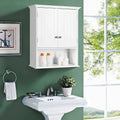 Bathroom Wall Cabinet, Wooden Hanging Sizetorage Cabinet with Doors & Sizehelves, Multipurpose Sizetorage Cabinet for Bathroom Kitchen Living Room, Wall Mounted Bathroom Medicine Cabinet