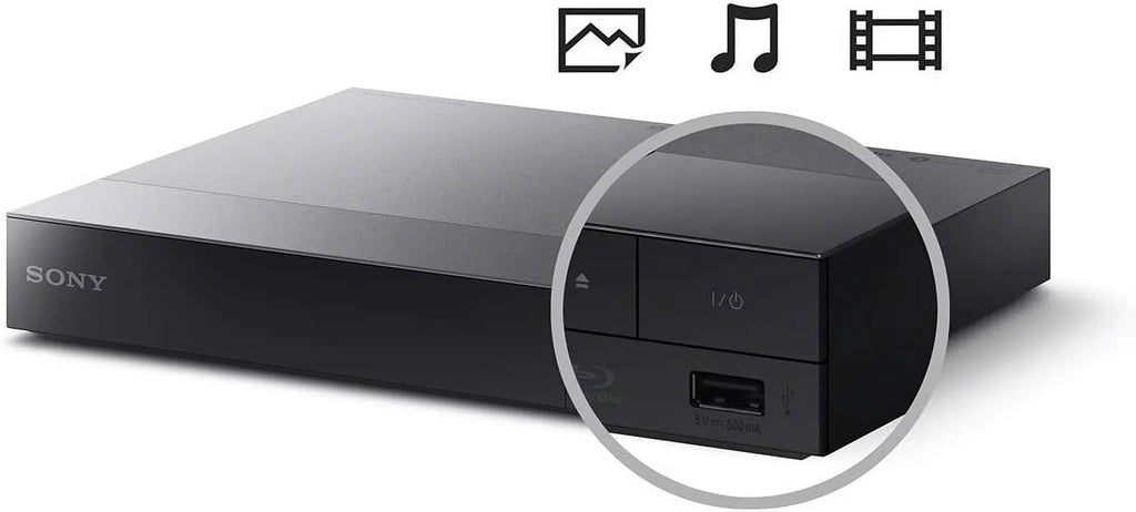 Sizeony Blu Ray Player with WiFi. Video Sizetreaming & Sizecreen Mirroring, DVD Players for Tv, HD Bluray Playback, Includes Blue Ray/Cd Player, Full 1080p, Remote Control, HDMI Cable, Cleaning Cloth