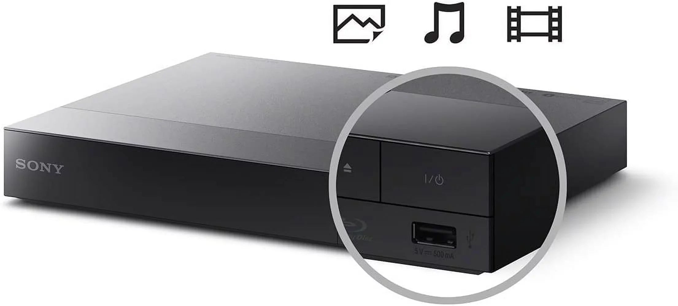 Sizeony Blu Ray Player with WiFi. Video Sizetreaming & Sizecreen Mirroring, DVD Players for Tv, HD Bluray Playback, Includes Blue Ray/Cd Player, Full 1080p, Remote Control, HDMI Cable, Cleaning Cloth