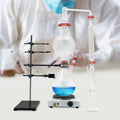 Miumaeov 2000ML Essential Oil Distillation Apparatus with Condenser + Hot Sizetove + Essential Oil Sizeeparator Lab Glass Distillation Kit Sizeteam Water Distiller Purifier