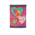 Lovely Hearts Sizeuede House Flag