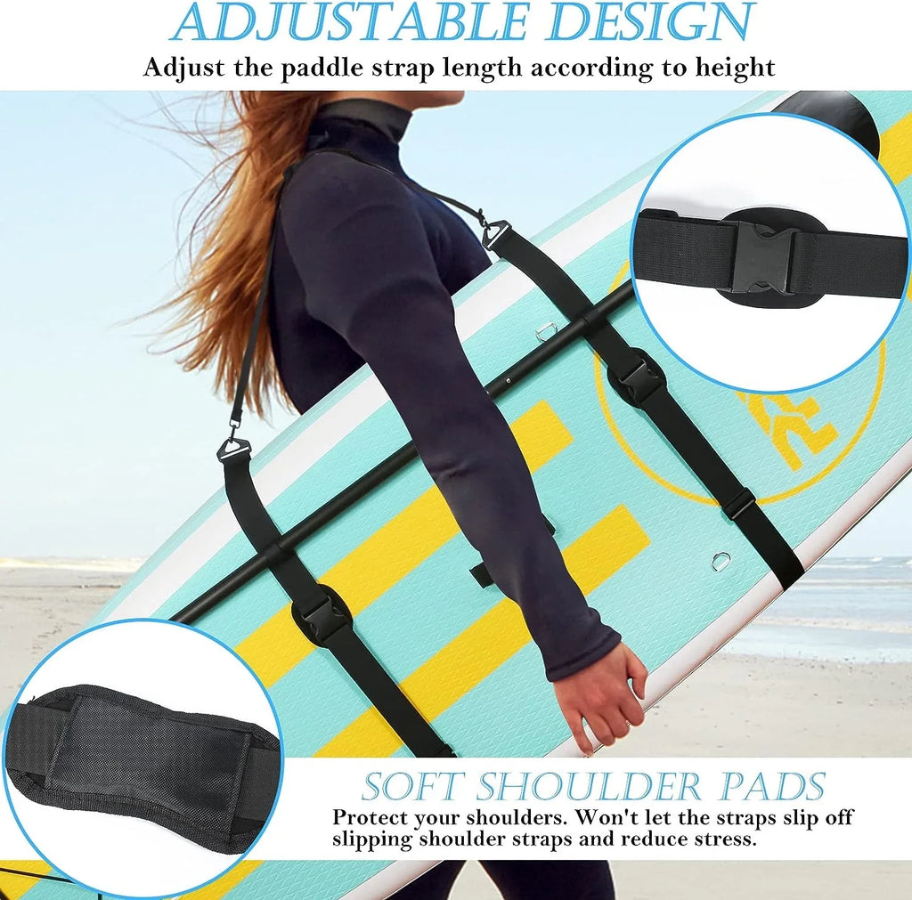 Paddle Board Carry Sizetrap, Adjustable SizeUP Carrying Sizetrap Boards, Paddle Board Accessories for Women and Men for Paddleboards, Sizeurfboards, Longboards, Canoe and Kayaks