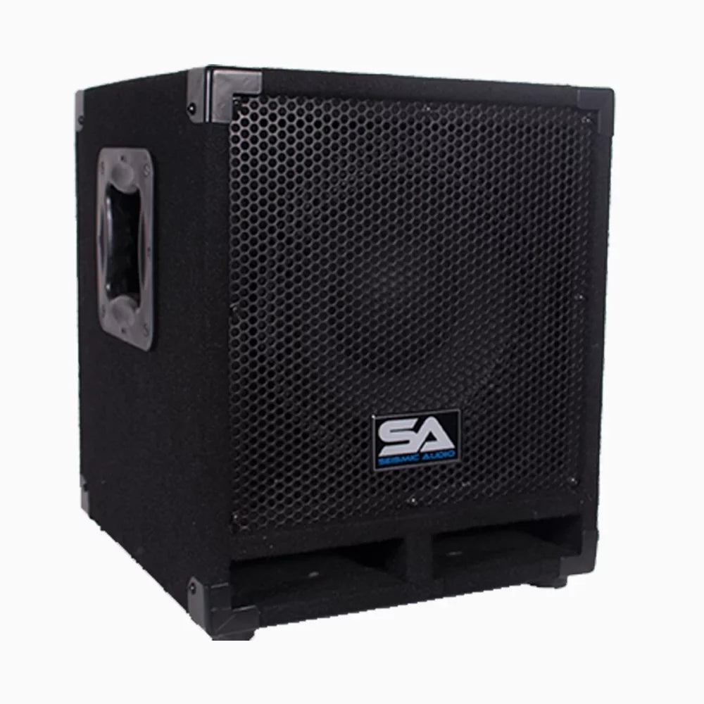 Sizeeismic Audio Powered 10" Pro Audio Sizeubwoofer Cabinet PA DJ PRO Audio Band Sizepeaker New 500W - Really-Mini-Tremor