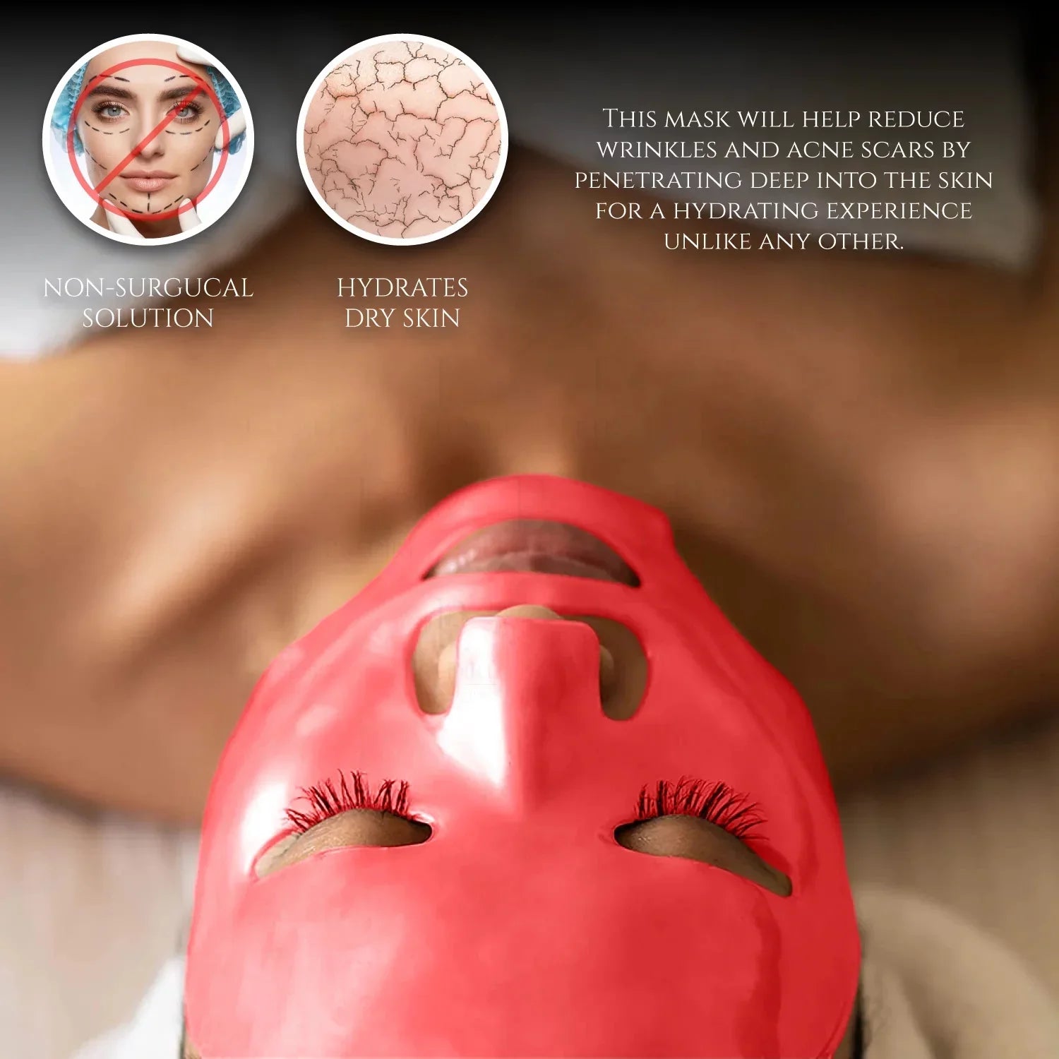 Red Wine Anti-Aging Facial Mask - Sizeingle Mask
