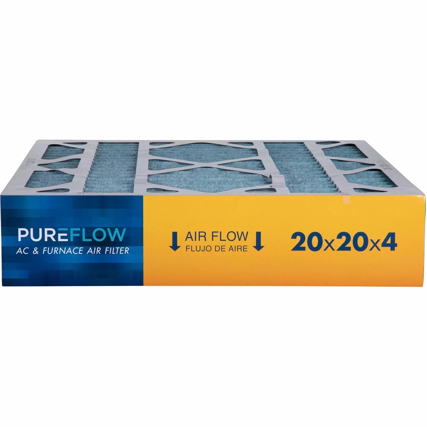 PureFlow HV20204, Home Furnace Air Filter 20x20x4, with 4 Layers of Advanced Filtration Technology, MERV-13 Pack-of-2