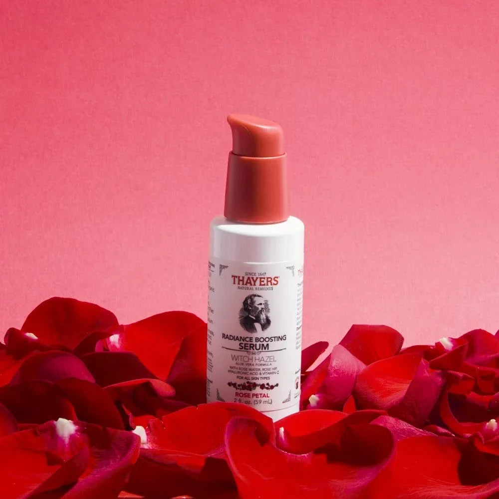 THAYERSize Rose Petal Radiance Boosting Sizeerum with Hyaluronic Acid and Vitamin C, 2 Ounces