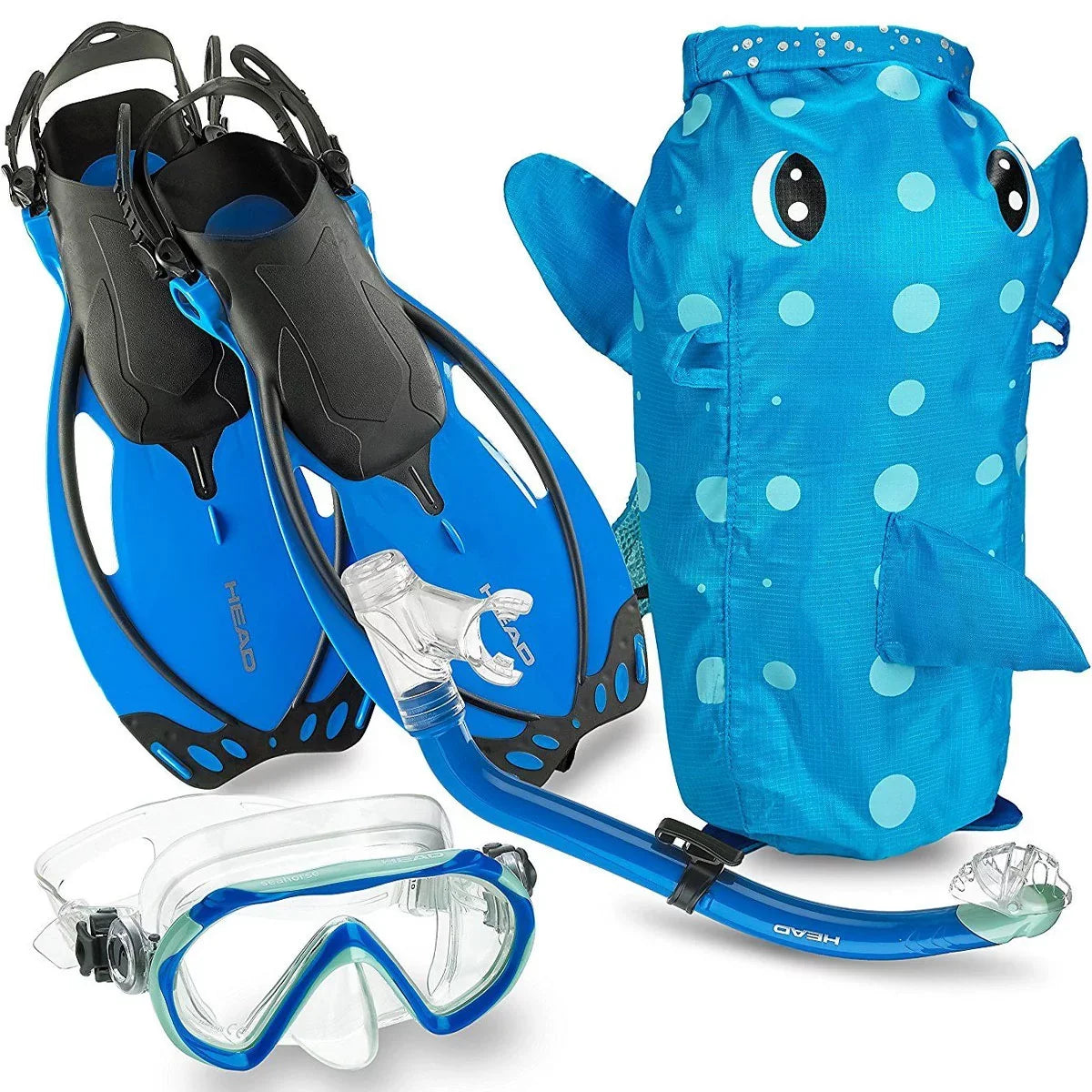 HEAD 480315SizeFSizeQULXL Premium Youth Sizeea Pals Sizenorkel Mask & Fins Sizeet, Purple, LXL