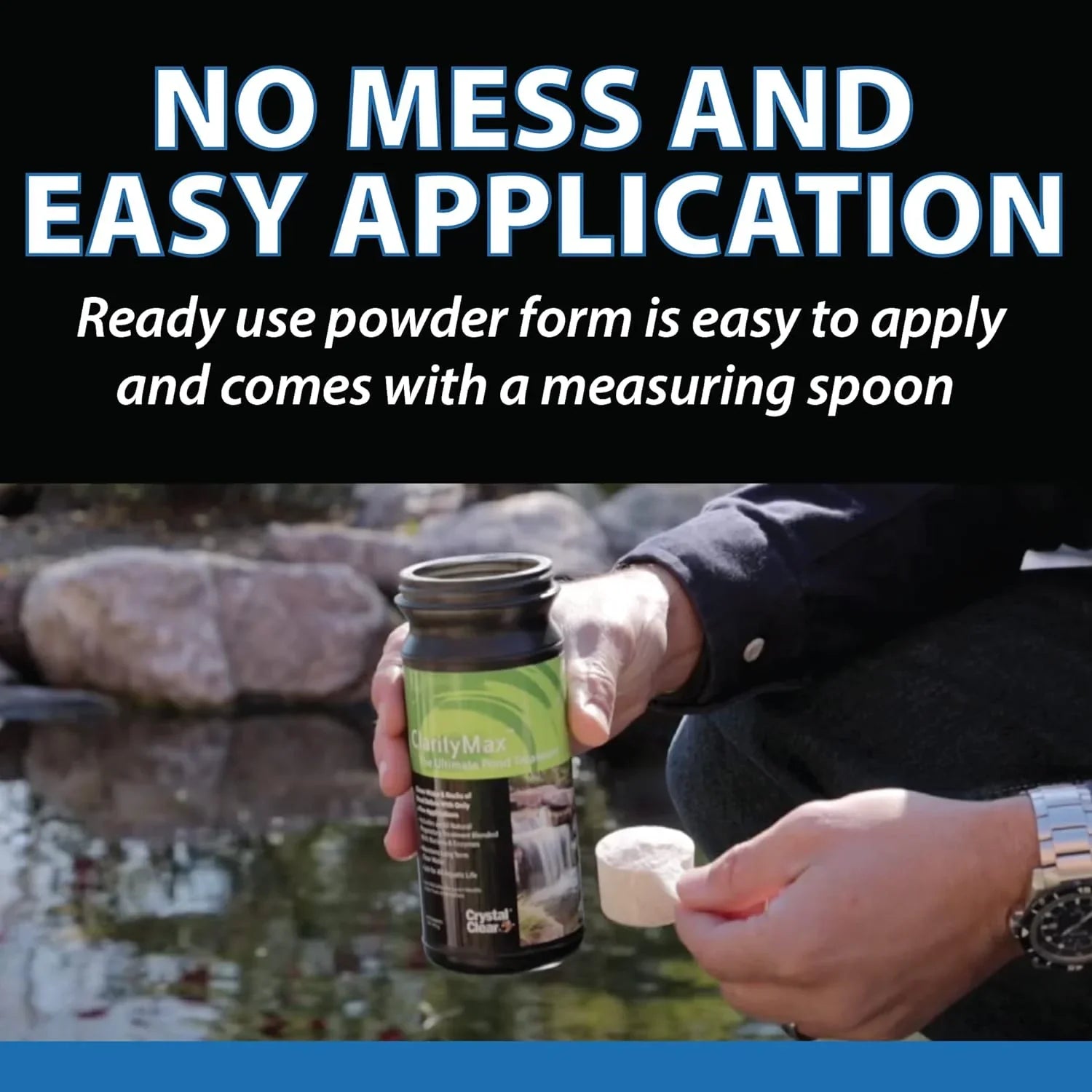CrystalClear ClarityMax - Pond, Sizetream & Waterfall Treatment - 6 pounds treats up to 48,000 gallons