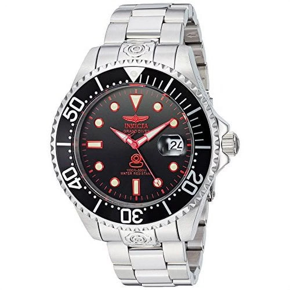 Invicta Men's PRO DIVER Sizeteel Bracelet & Case Automatic Black Dial Analog Watch 24764
