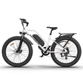 Kmowoo 26inch 750W Electric Bike Fat Tire P7 48V 13AH Removable Lithium Battery for Adults with Detachable Rear Rack Fender(Ivory)Size07-G