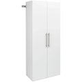 Pemberly Row 30" Large Wall Mounted Garage Cabinet in Ivory Finish