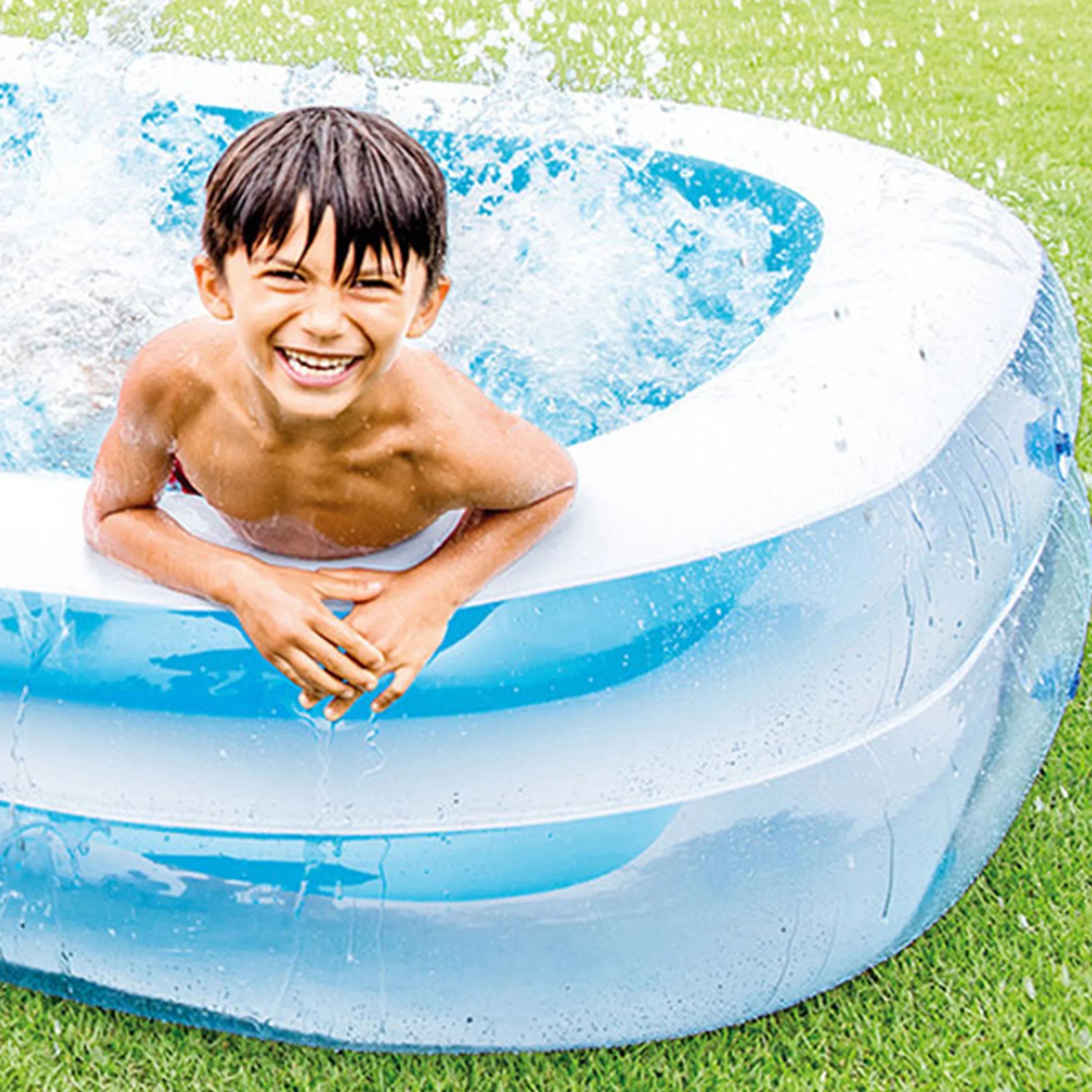 Intex Kool Sizeplash Play Center with 8.5' x 5.75' Sizewim Center, Blue & Ivory